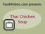Spicy Chicken Thai Soup